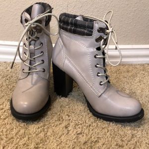 Heeled Lace-Up Booties